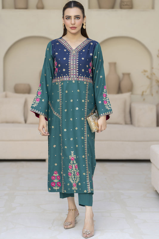Dilnasheen Ready to Wear 2 pcs Embroidered Dress