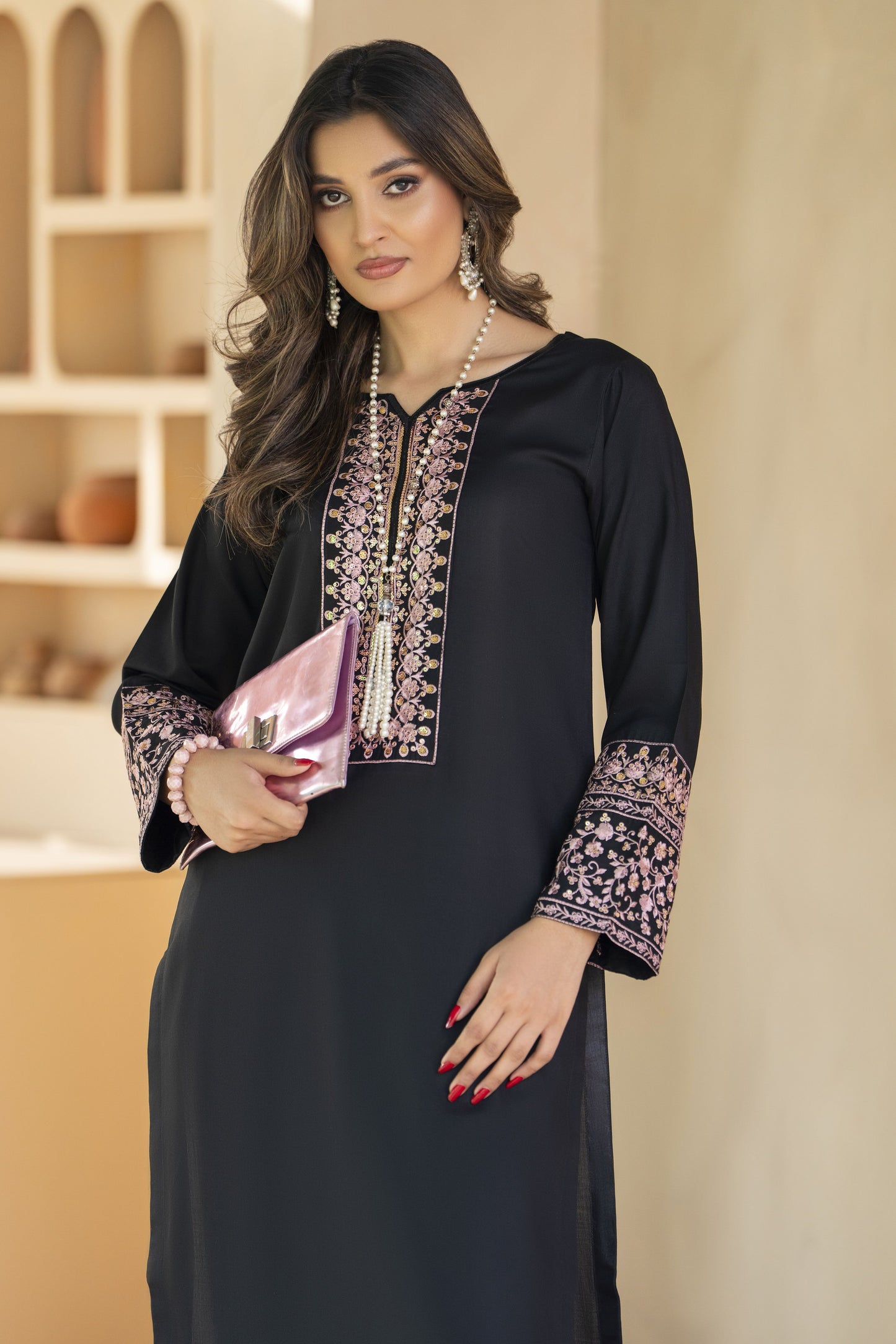 Kajal Ready to Wear 2 Pcs Embroidered Dress