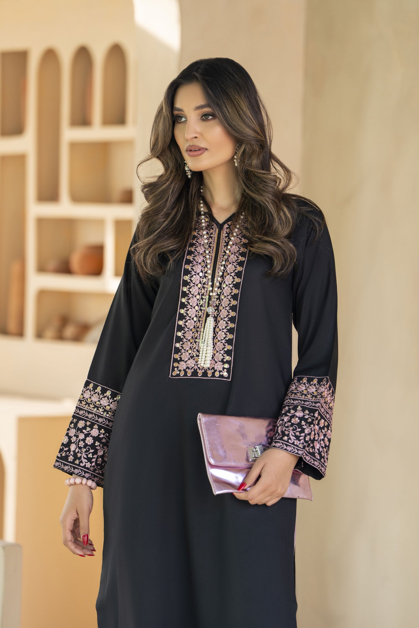 Kajal Ready to Wear 2 Pcs Embroidered Dress