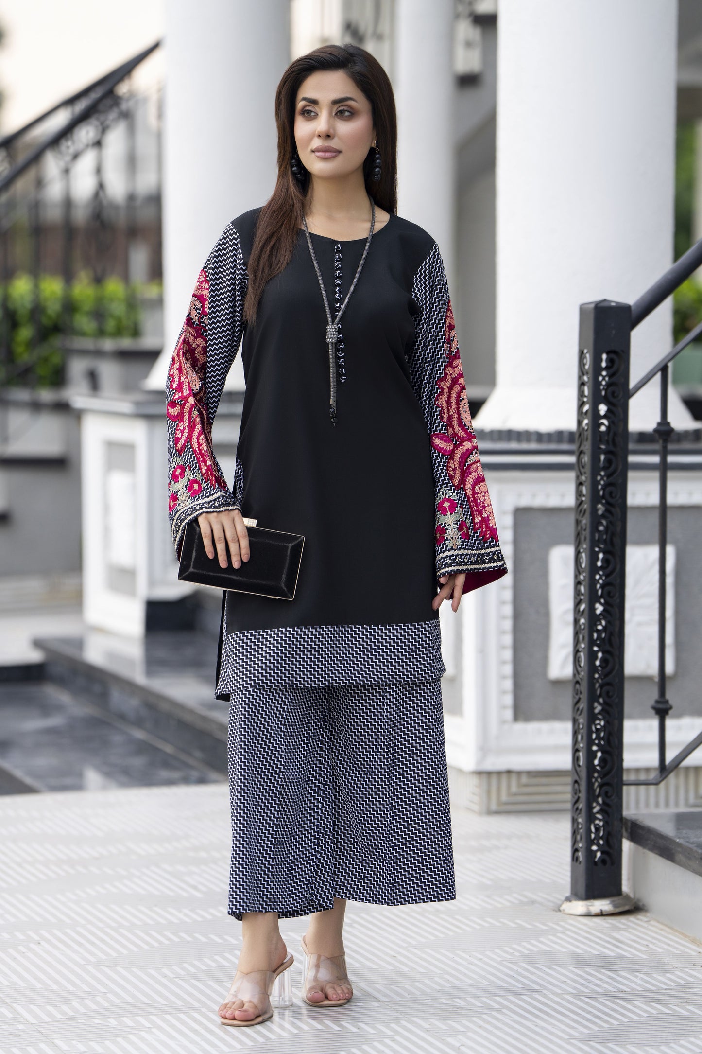 Aleezay Ready to Wear 2 Pcs Embroidered Dress