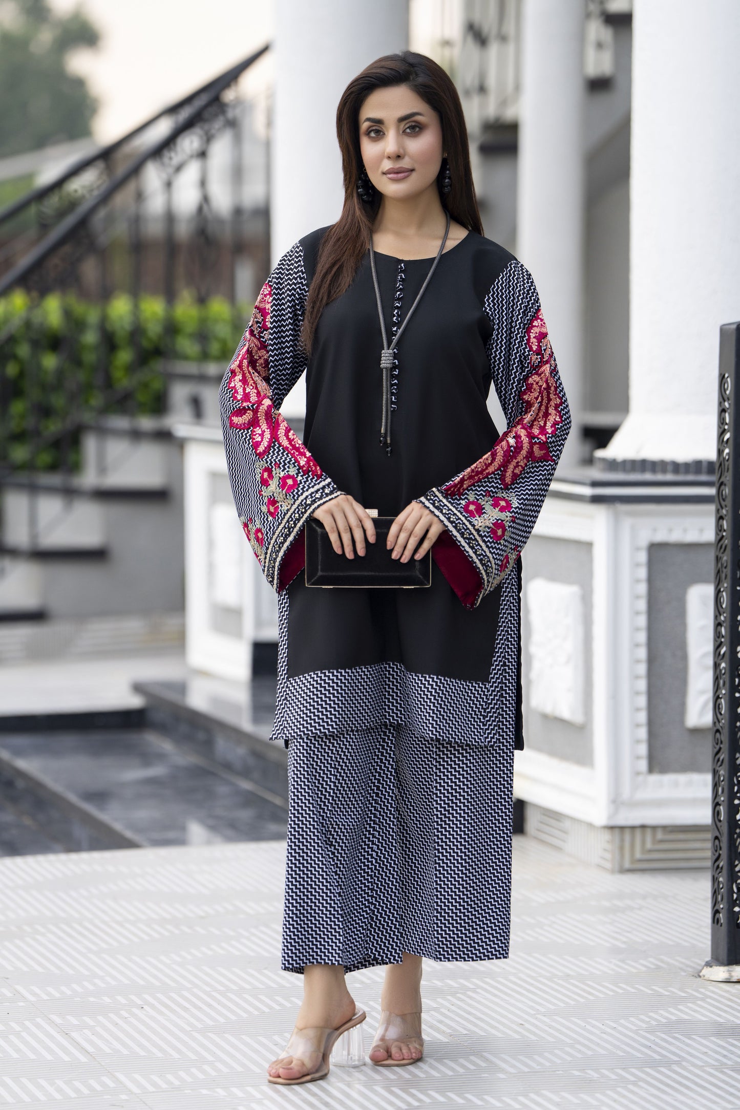 Aleezay Ready to Wear 2 Pcs Embroidered Dress