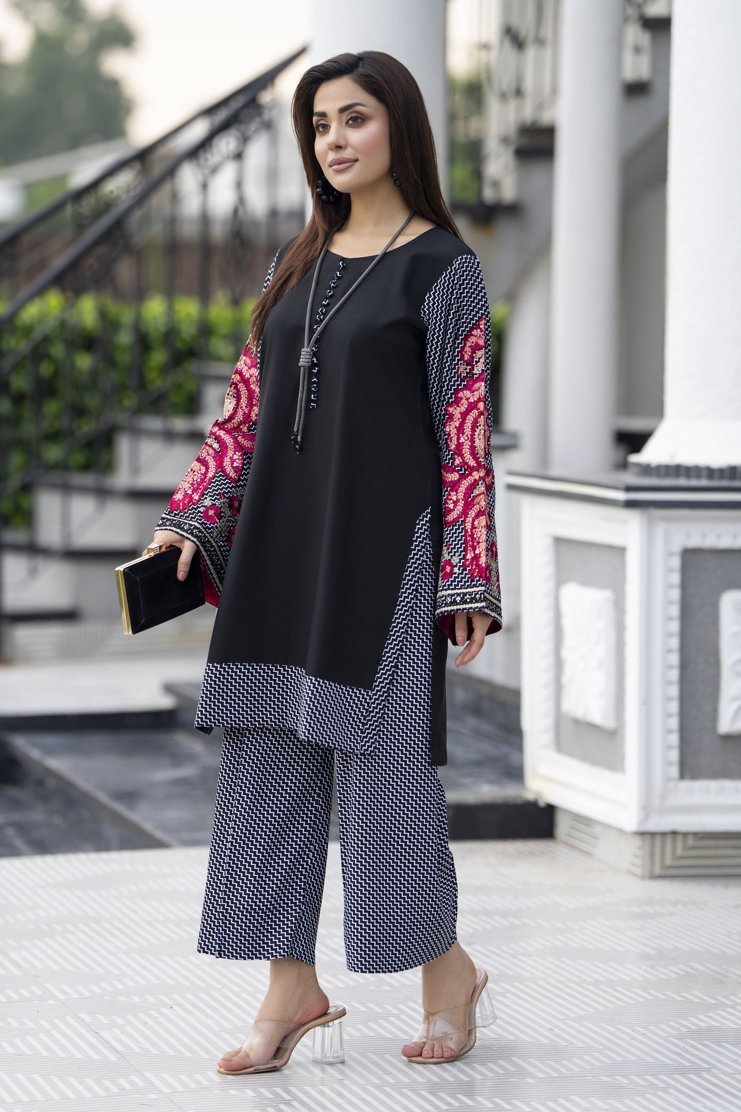 Aleezay Ready to Wear 2 Pcs Embroidered Dress